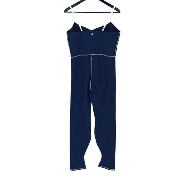 WeWoreWhat Womens Silhouette Ankle Flare One-Piece Athletic Jumpsuit Navy XL - Picture 6 of 13